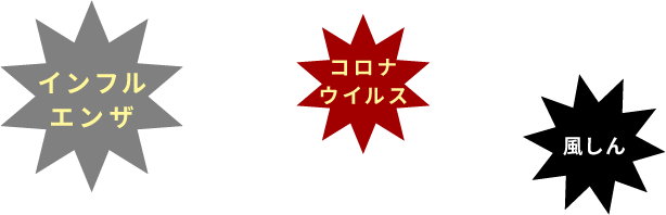 インフルエンザ　コロナウイルス　風しん